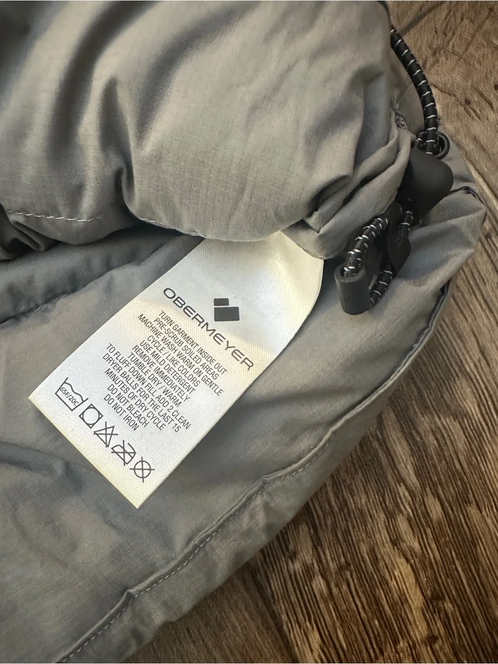 Obermeyer Klaus Down 800 FP Lightweight Winter Nylon Jacket Men's Size 2XL Gray
